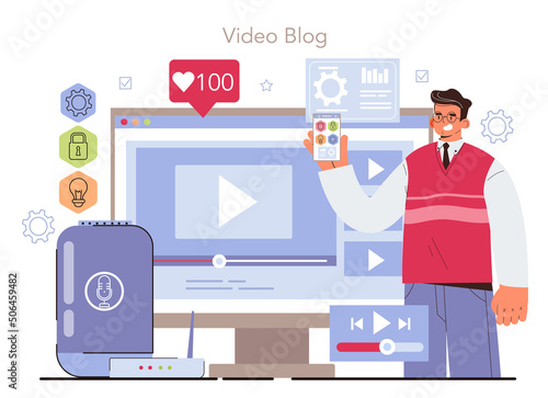 Internet of things development online service or platform. Connection
