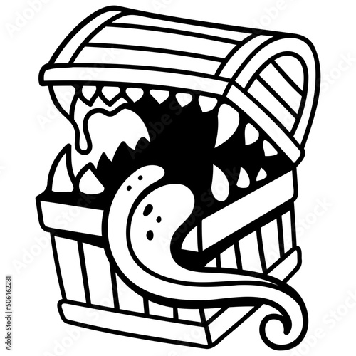 monster treasure box icon