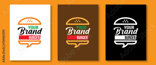 burger logo and fast food logo