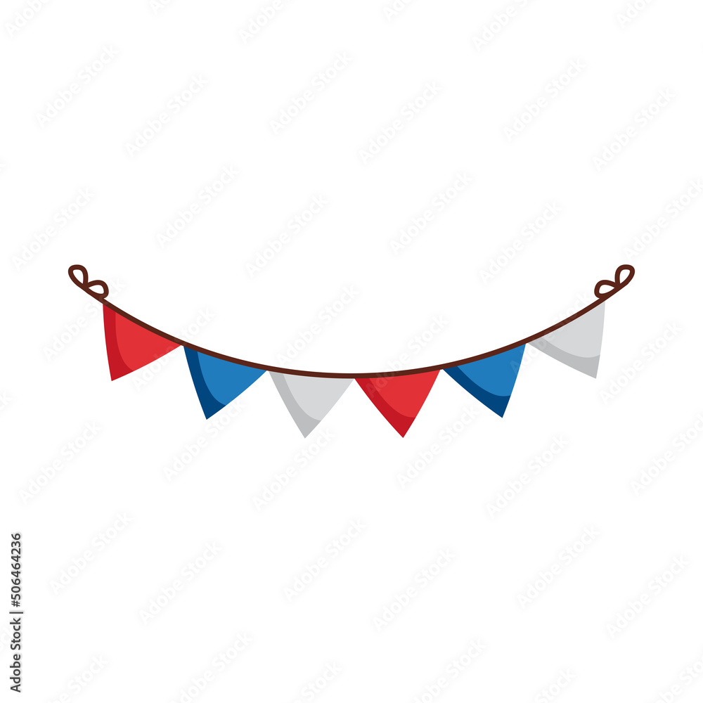 Obraz premium party garlands hanging