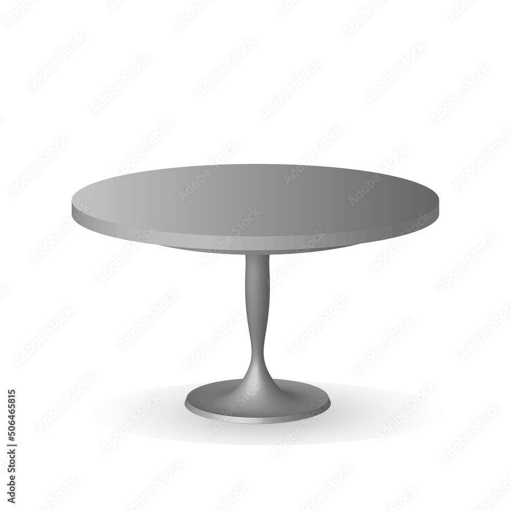 Table, restaurant decor, round table. 3d vector illustration. Interior design element. Table, restaurant decor, round table. 3d vector illustration. Interior design element.