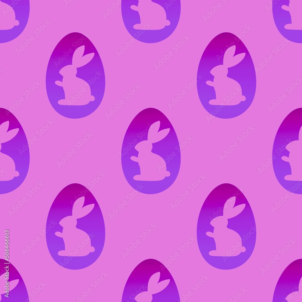 Easter seamless eggs and rabbit pattern for fabrics and textiles and packaging and Christmas gifts and kids Easter seamless eggs and rabbit pattern for fabrics and textiles and packaging and Christmas gifts and kids