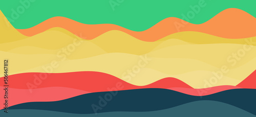 Abstract background presented in multi-layer color stack