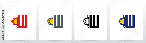 Coin Insert On Letter Logo Design W