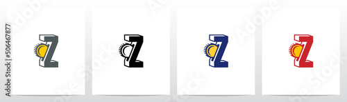 Coin Insert On Letter Logo Design Z