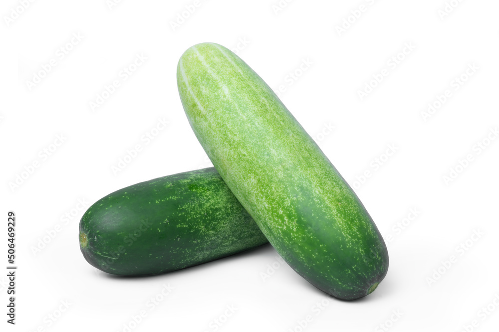 Cucumber slice isolated. Cucumber on white. Full depth of field. With clipping path Cucumber slice isolated. Cucumber on white. Full depth of field. With clipping path