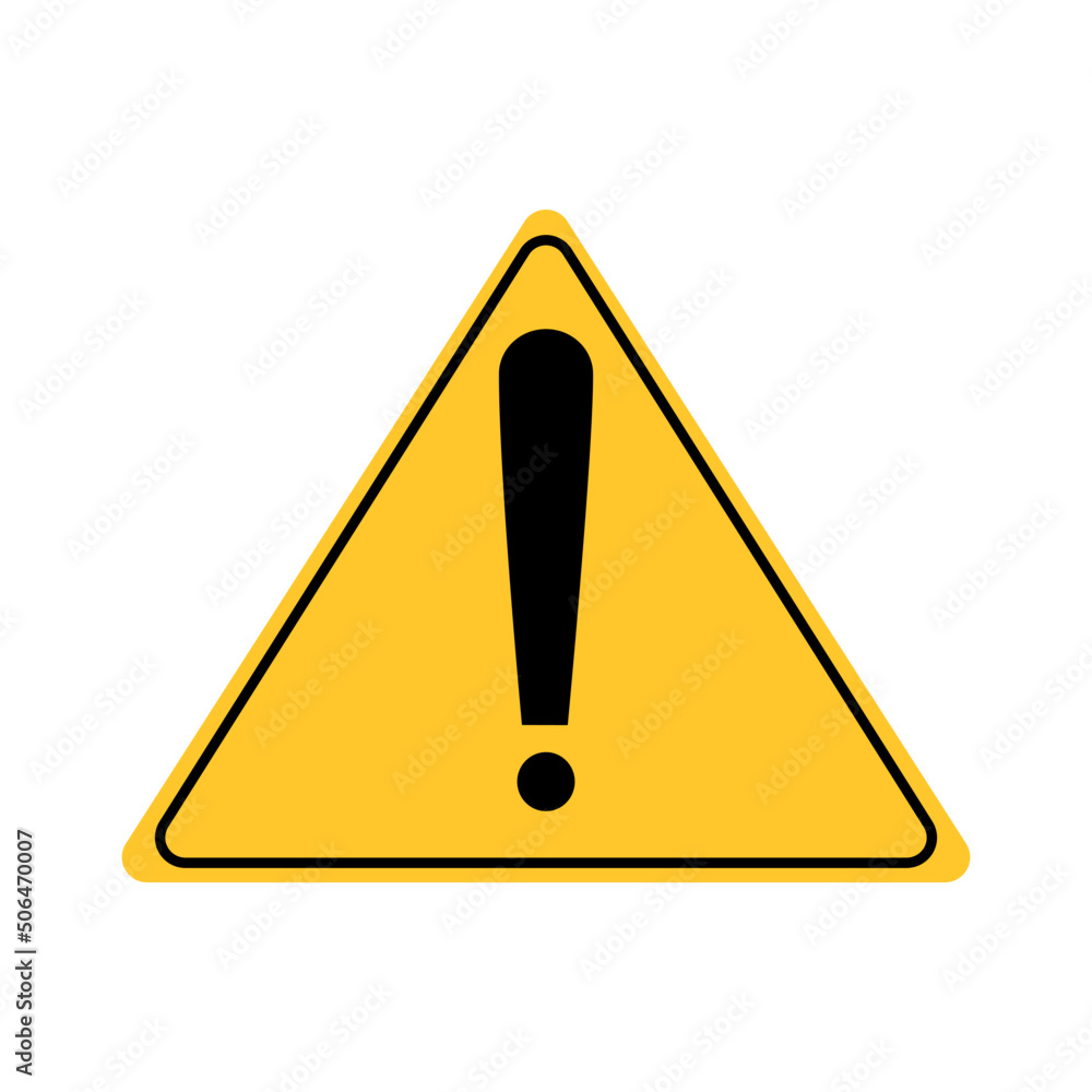 yellow warning sign yellow warning sign
