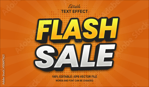 Flash Sale Editable Text Effect Style
