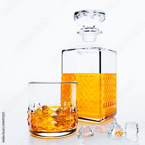 Whiskey or brandy, alcoholi...