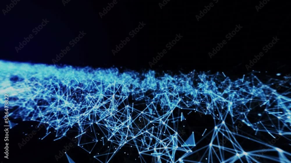Seamless connected blue lines and dots represent a communication network. Connecting people. Business dealings. Trade sales. Seamless connected blue lines and dots represent a communication network. Connecting people. Business dealings. Trade sales.