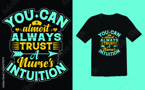 Wallpaper Mural Trendy Typography Nurse T-shirt Design Torontodigital.ca