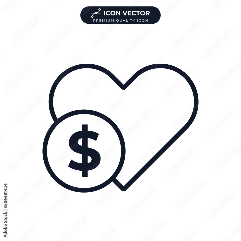 donation icon symbol template for graphic and web design collection logo vector illustration donation icon symbol template for graphic and web design collection logo vector illustration