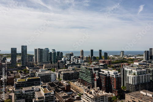 South Etobicoke dron views Parklawn queen street west mimco condos in view ask well as lake ontario 