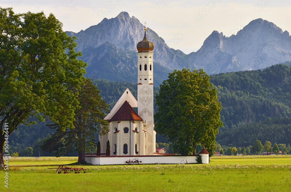 Kolomanskirche im Allgäu, Bayern, Deutschland
