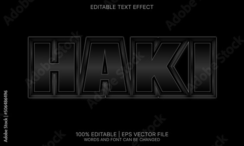 Haki Text Effect