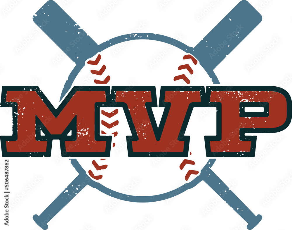 Baseball MVP Vector Stamp Graphic Stock Vector | Adobe Stock