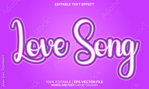 Love song text effect