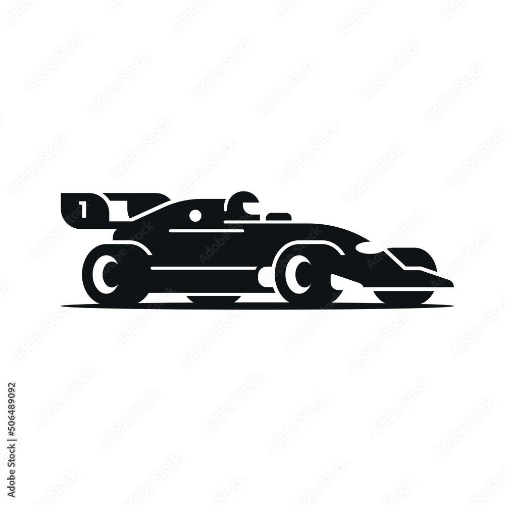 Obraz premium Race car modern logo design icon vector.