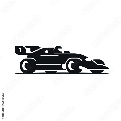 Race car modern logo design icon vector.