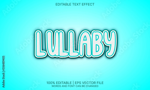 Lullaby text effect