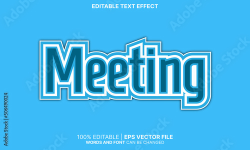Meeting text effect