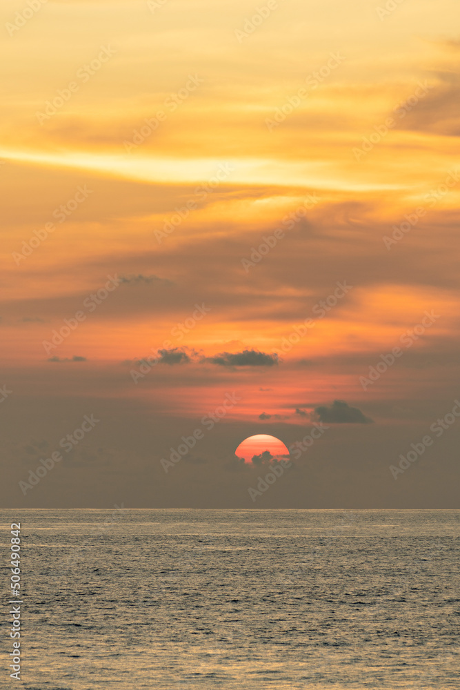 Sunset in Bali, Uluwatu beach, Indonesia