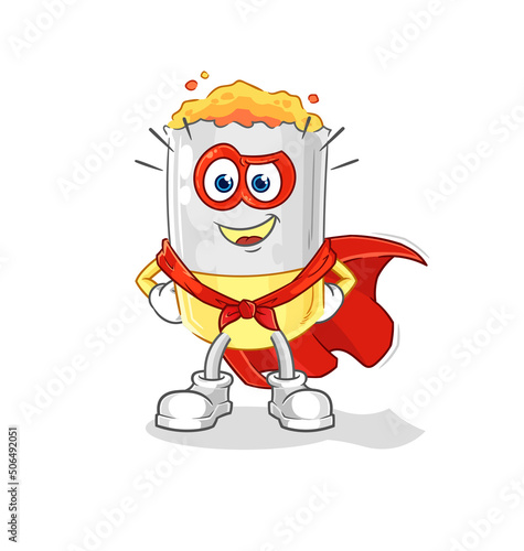 cigarette heroes vector. cartoon character