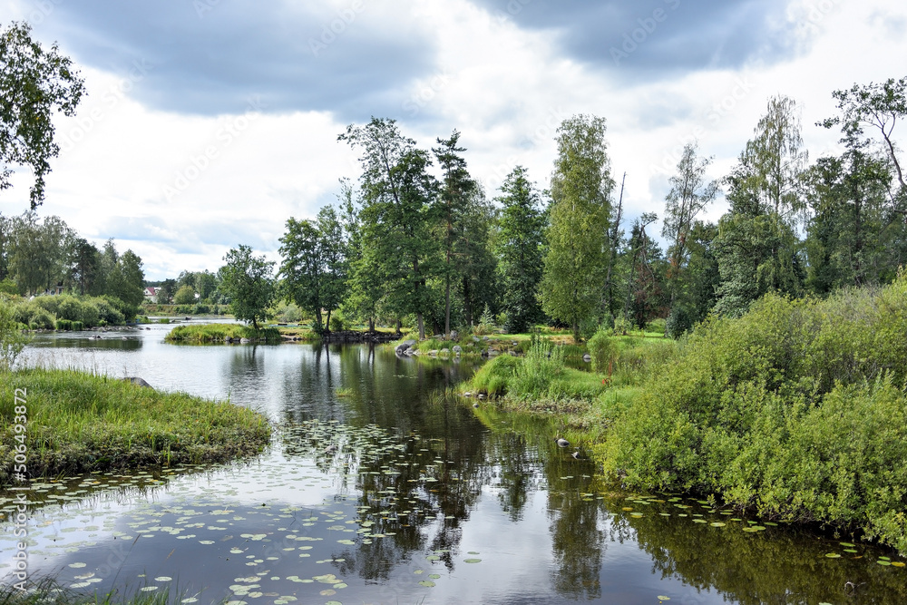 Fototapeta premium Vuoksa river at Karelia republic
