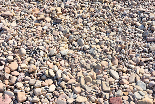 Grey pebbles as a background