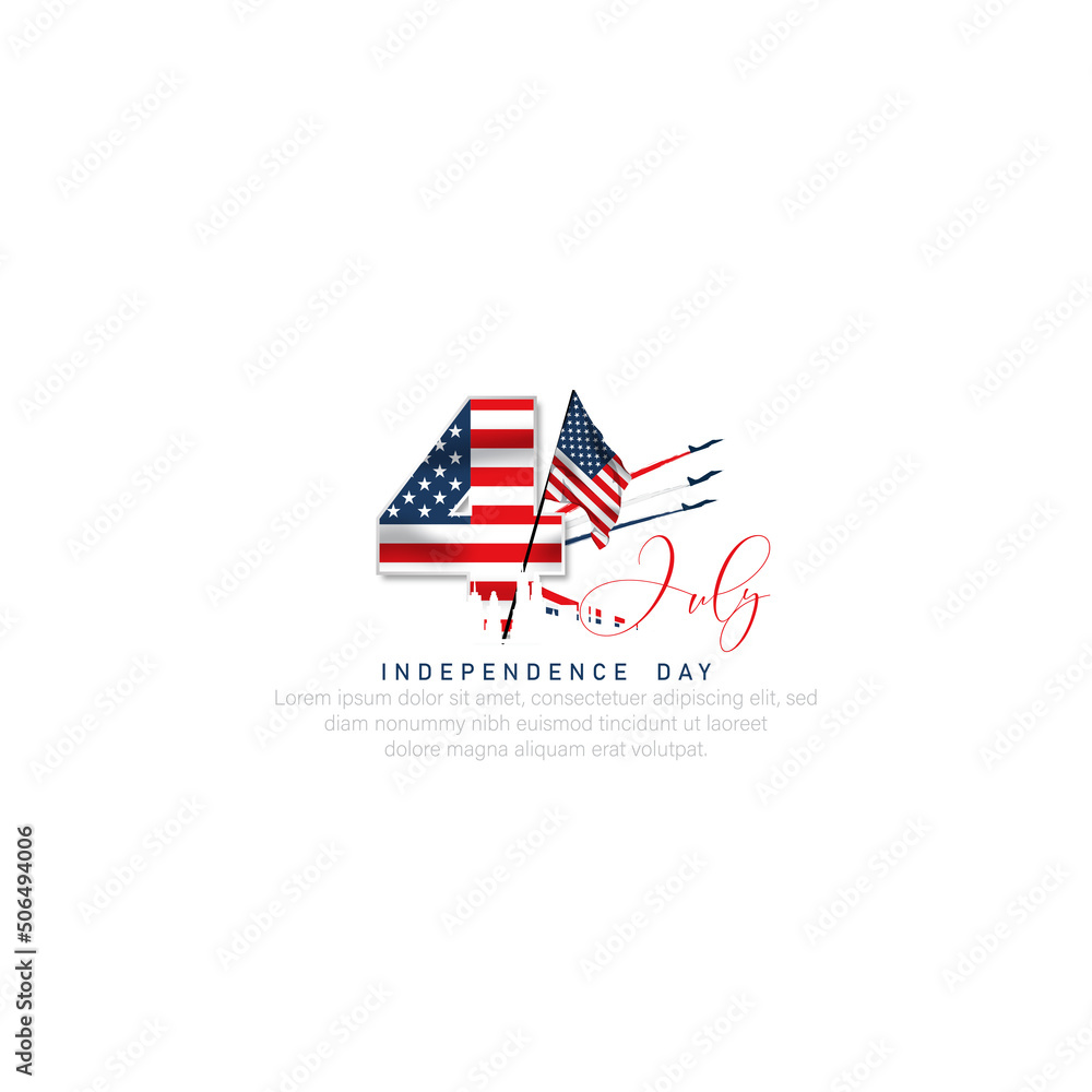 4th july- Independence day of US. vector illustration. 4th july- Independence day of US. vector illustration.