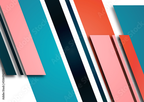 Inclined stripes and lines. Template for business presentations, app covers and website designs. Vector