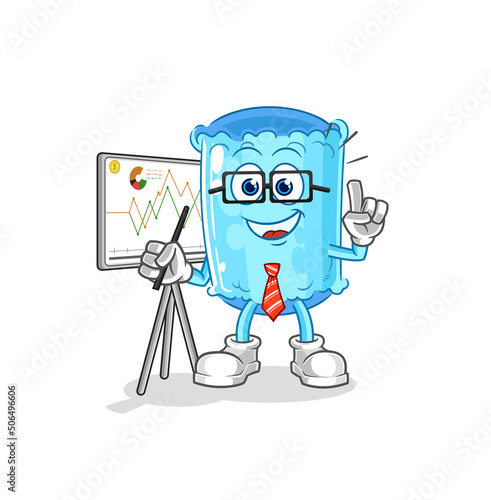 bolster pillow marketing character. cartoon mascot vector