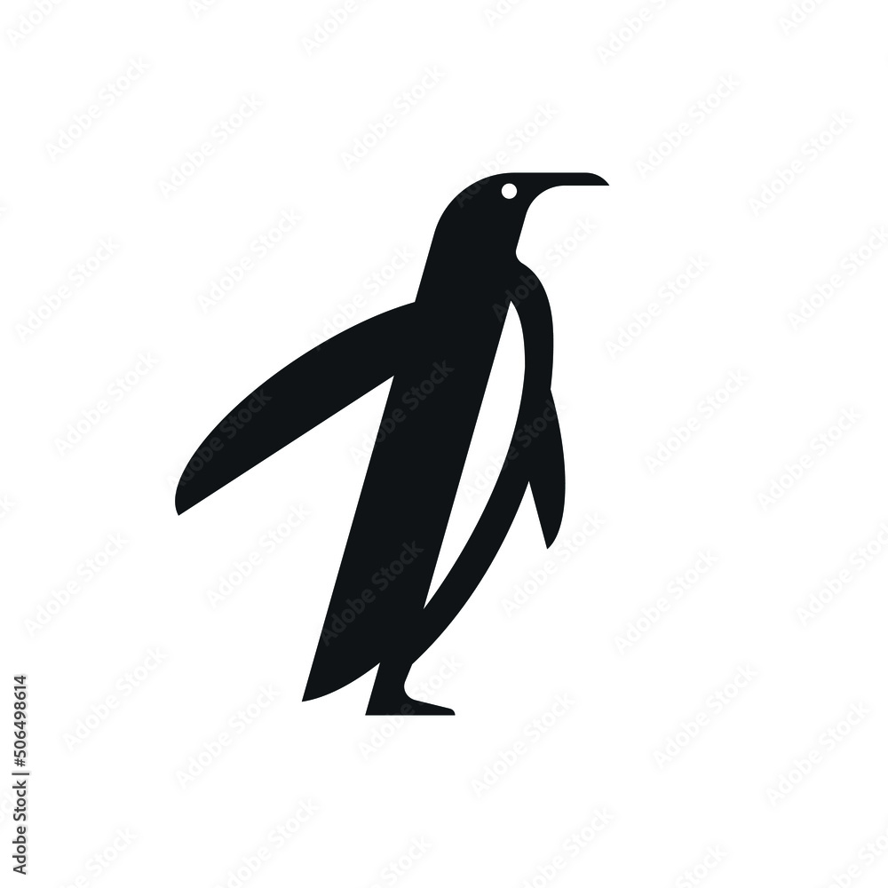 Obraz premium Penguin modern logo design. Vector illustration.