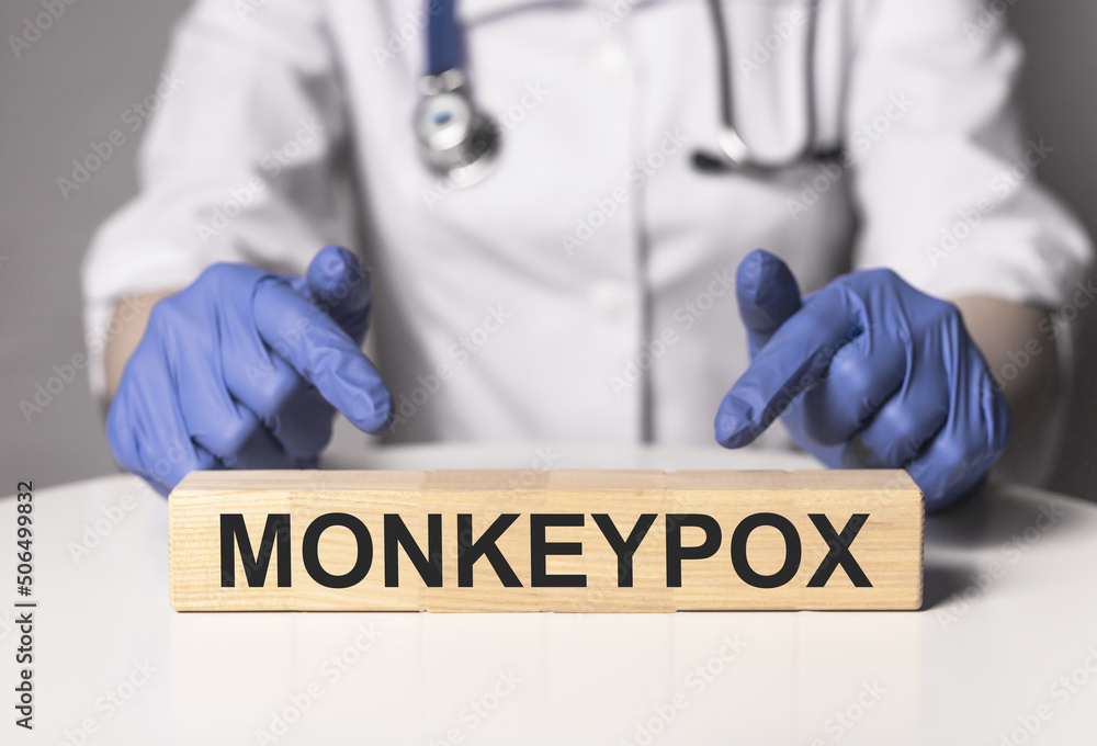 Monkeypox virus concept. Monkey smallpox type. High quality photo - obrazy, fototapety, plakaty 