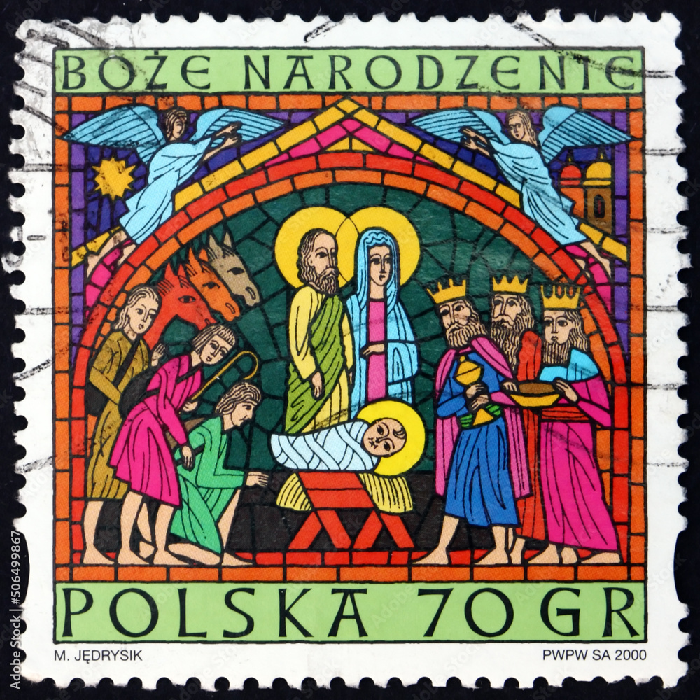 Postage stamp Poland 2000 Nativity