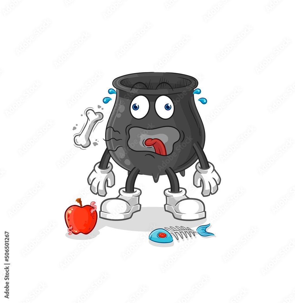 cauldron burp mascot. cartoon vector cauldron burp mascot. cartoon vector