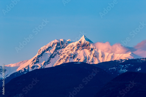Alpine Glow on Mount Garibaldi