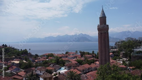 Old minaret in Antalya
