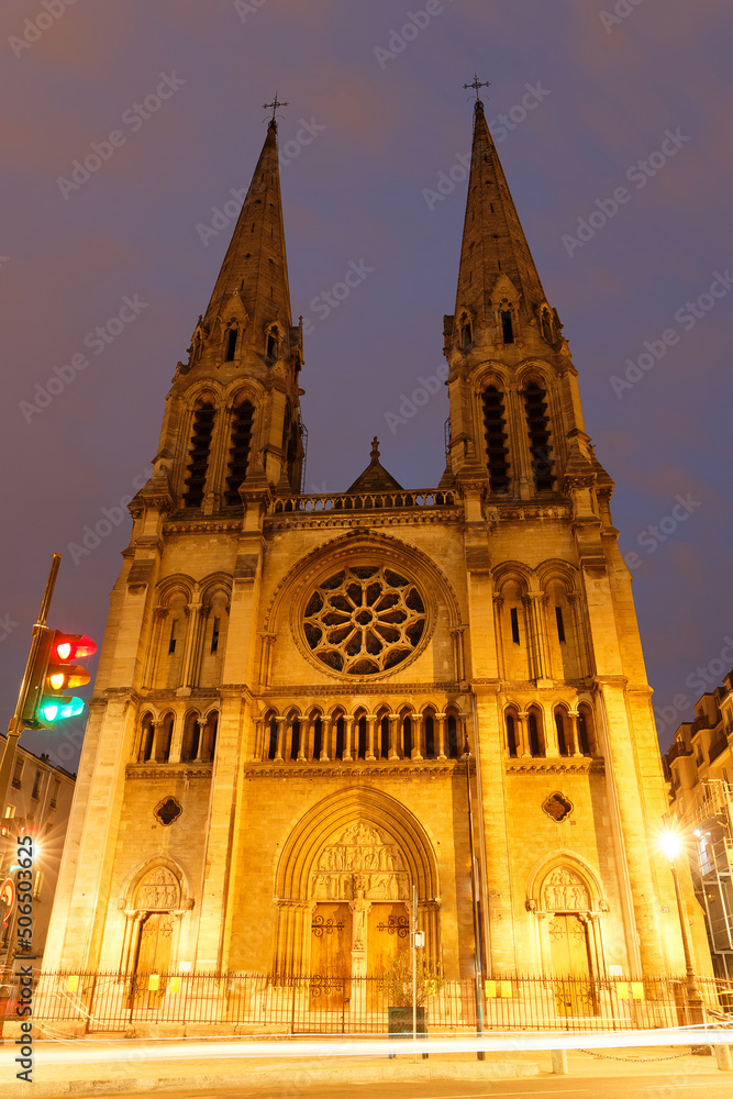The Saint-Jean-Baptiste Church of Belleville, built between 1854 and 1859, is one of the first neo-Gothic churches of Paris.