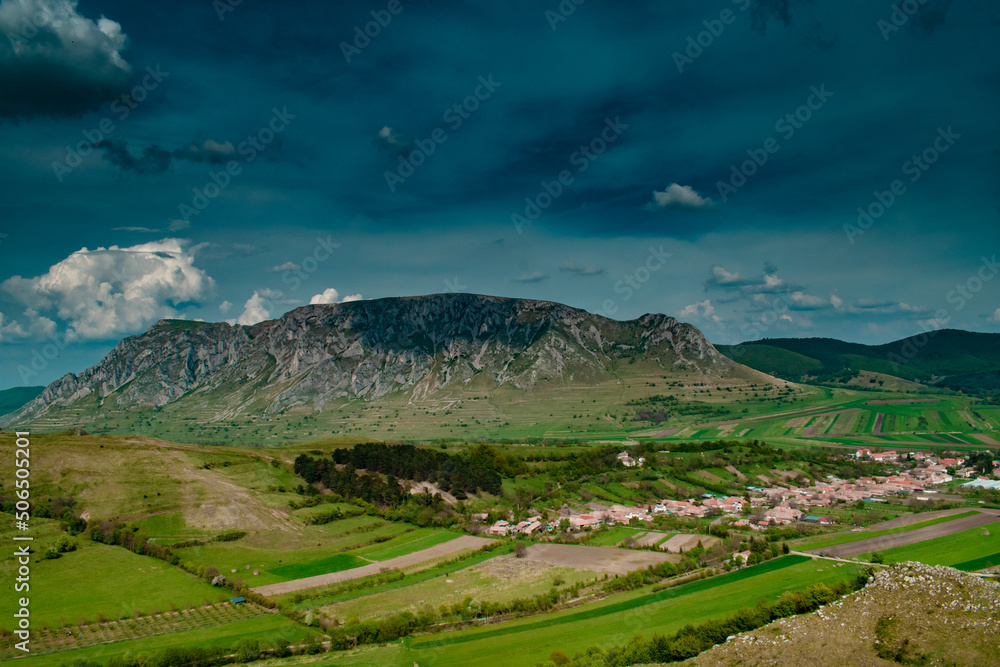 Spring landscape view in Apuseni Mountains, Romania