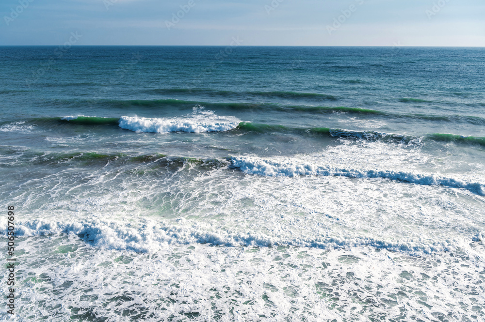 Blue sea storms, seascape Blue sea storms, seascape