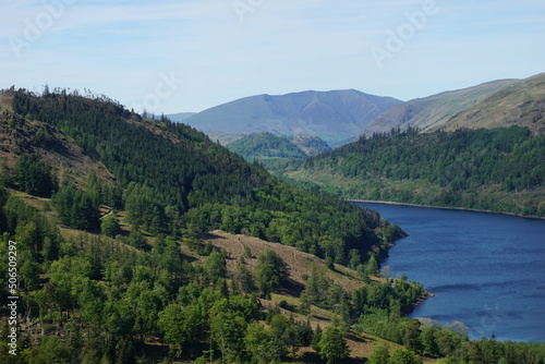 Blencathra and Thirlmere from Wythburn Fells, Cumbria photo