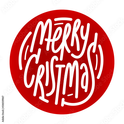 XMAS card. Typographic banner design. Vector Illustration.