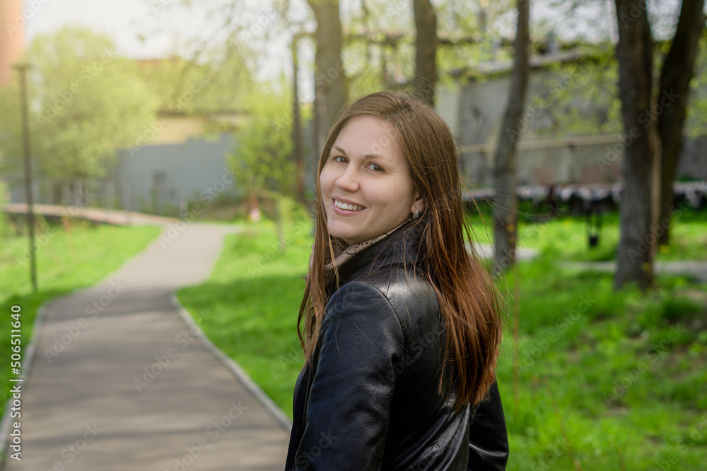 beautiful woman enjoying nature on a beautiful spring day beautiful woman enjoying nature on a beautiful spring day