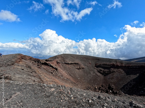 Crater of the Etna volcano in Sicily