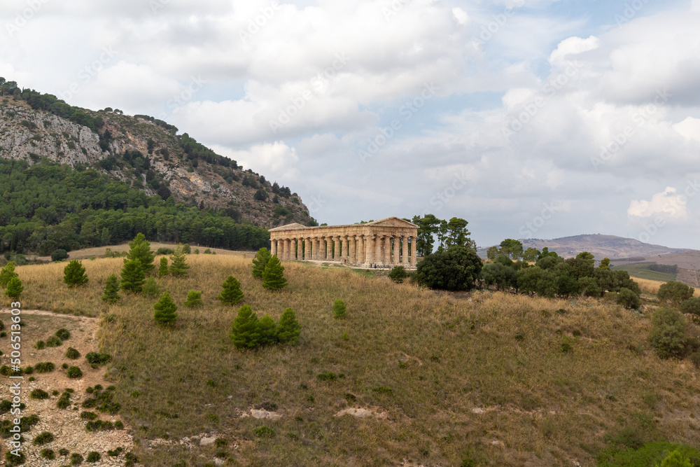 Ruins of Greek temples in Sicily