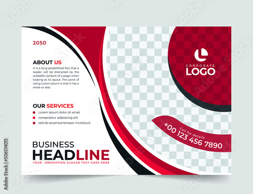 presentation template for business brochure design, flyer design. annual report, landing page, flyer and leaflet, company profile cover in a4.