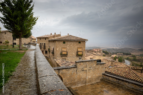 a view of Sos del Rey Católico historic town, Cinco Villas comarca, province of Zaragoza, Aragon, Spain