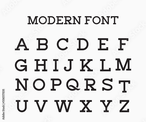 Modern alphabet letters font. Elegant Classic Minimal Font.