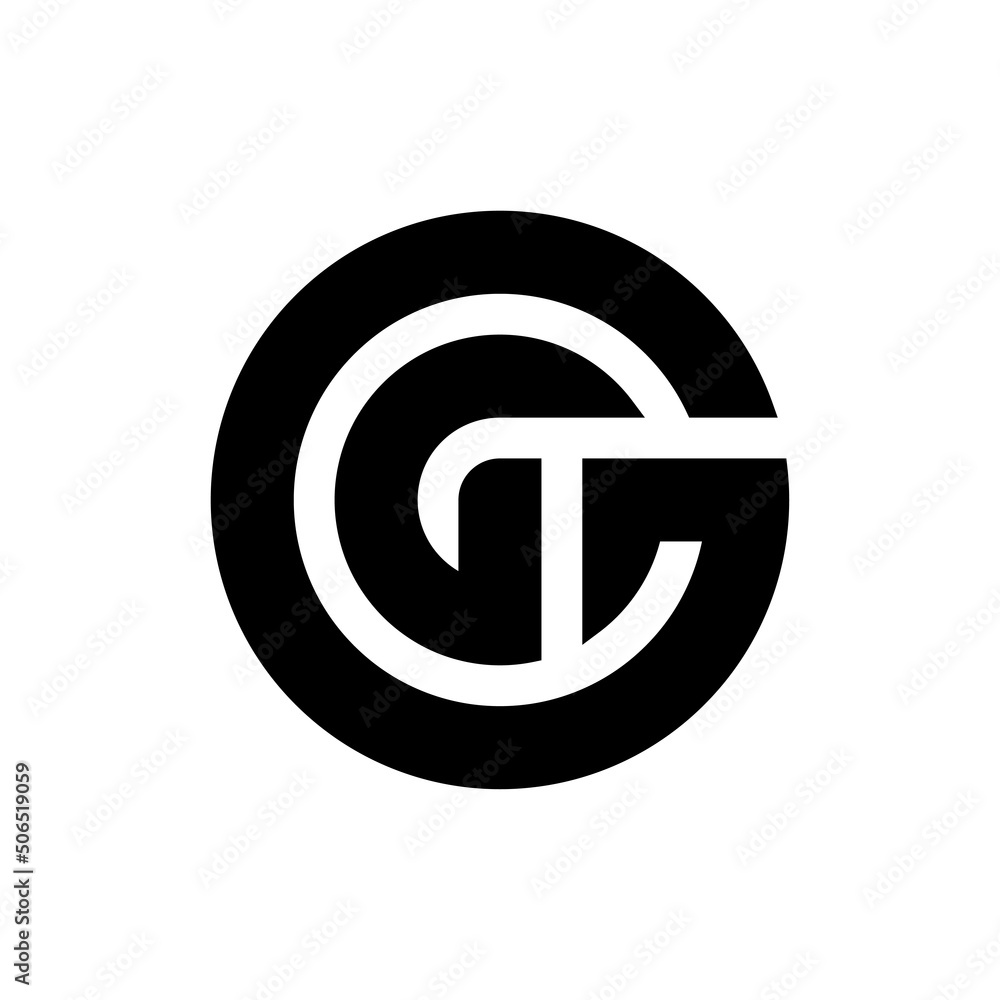 Creative letter GG logo design Creative letter GG logo design
